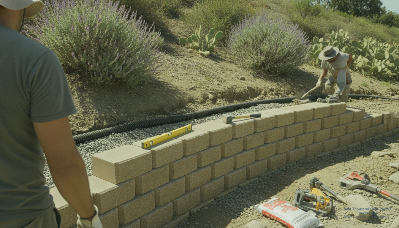 Retaining Wall Installation